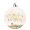 Gold Christmas Bauble 'Baby's First Christmas'