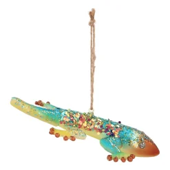 Gold Gecko Ornament For An Exotic Christmas Decoration