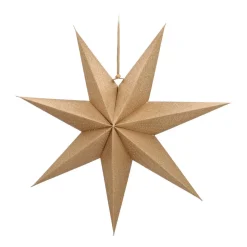 Gold Paper Star Lantern 45 Cm