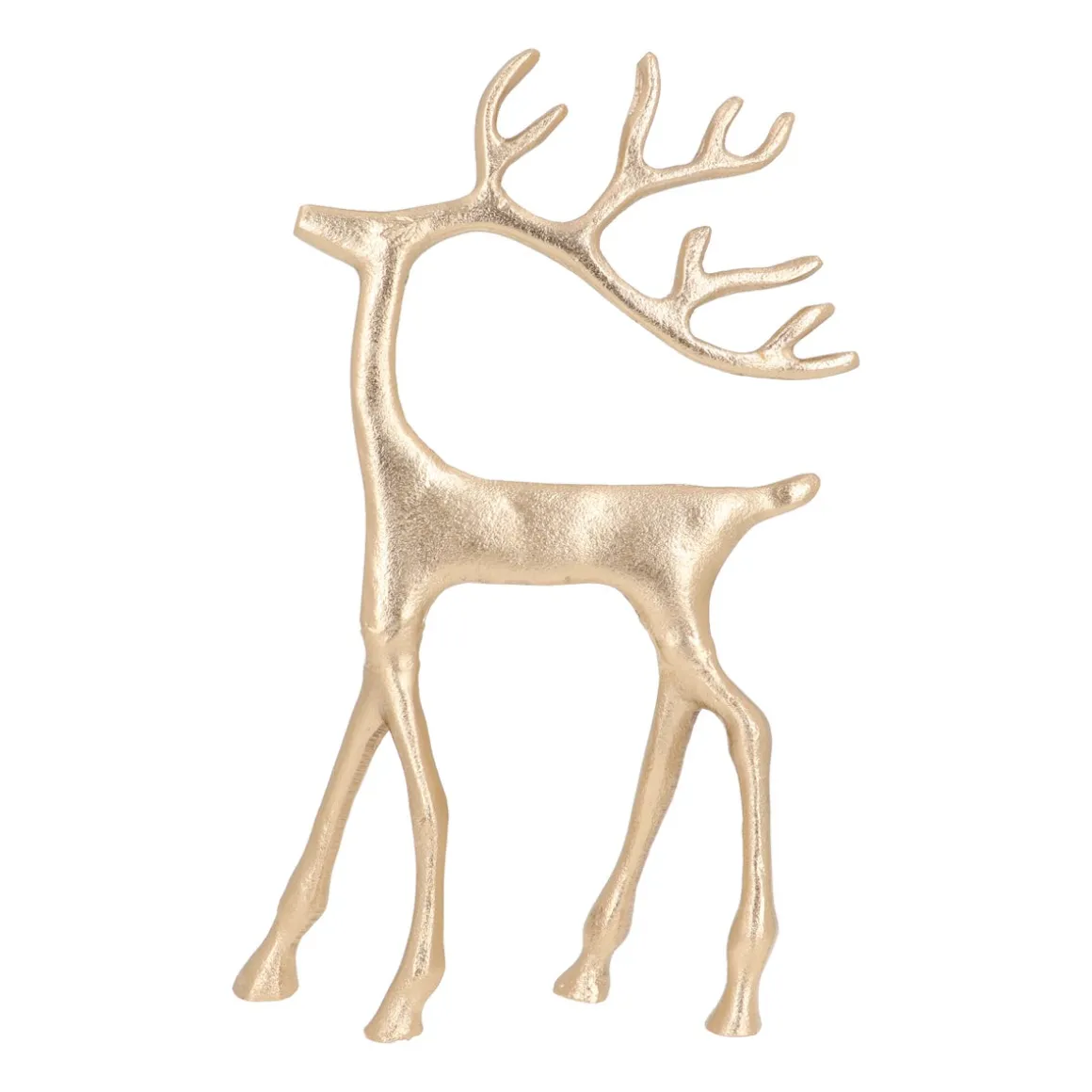 Gold Reindeer With Elegant Antlers