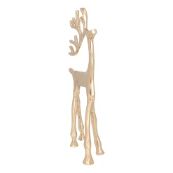 Gold Reindeer With Elegant Antlers