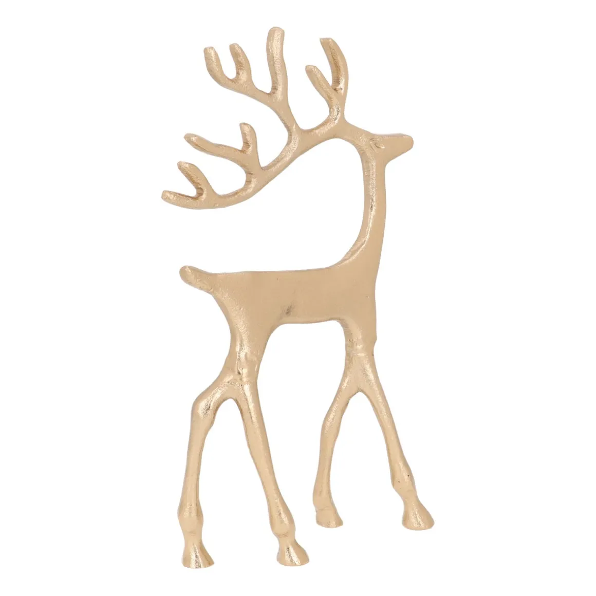Gold Reindeer With Elegant Antlers