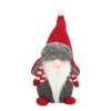 Gonk With Fur Hat | Red Grey | 36 Cm