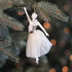 Graceful Christmas Ornament With Lace Tutu
