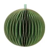 Green Paper Christmas Bauble 8 Cm