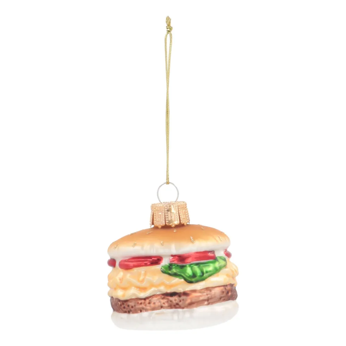 Hamburger Ornament | Glass | Multi | 6cm