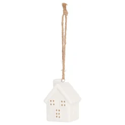 Hangend Porceleinen Huisje 6 Cm