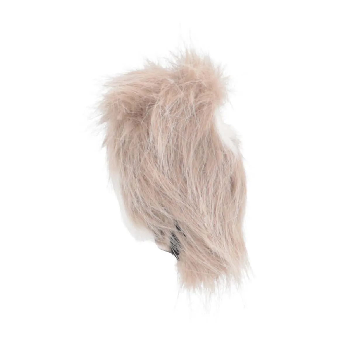 Hanging Owl Ornament | Light Brown | Plush 'Faux Fur' | 9cm / 3"