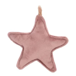 Hanging Star Decoration Flannel 12cm Antique Pink