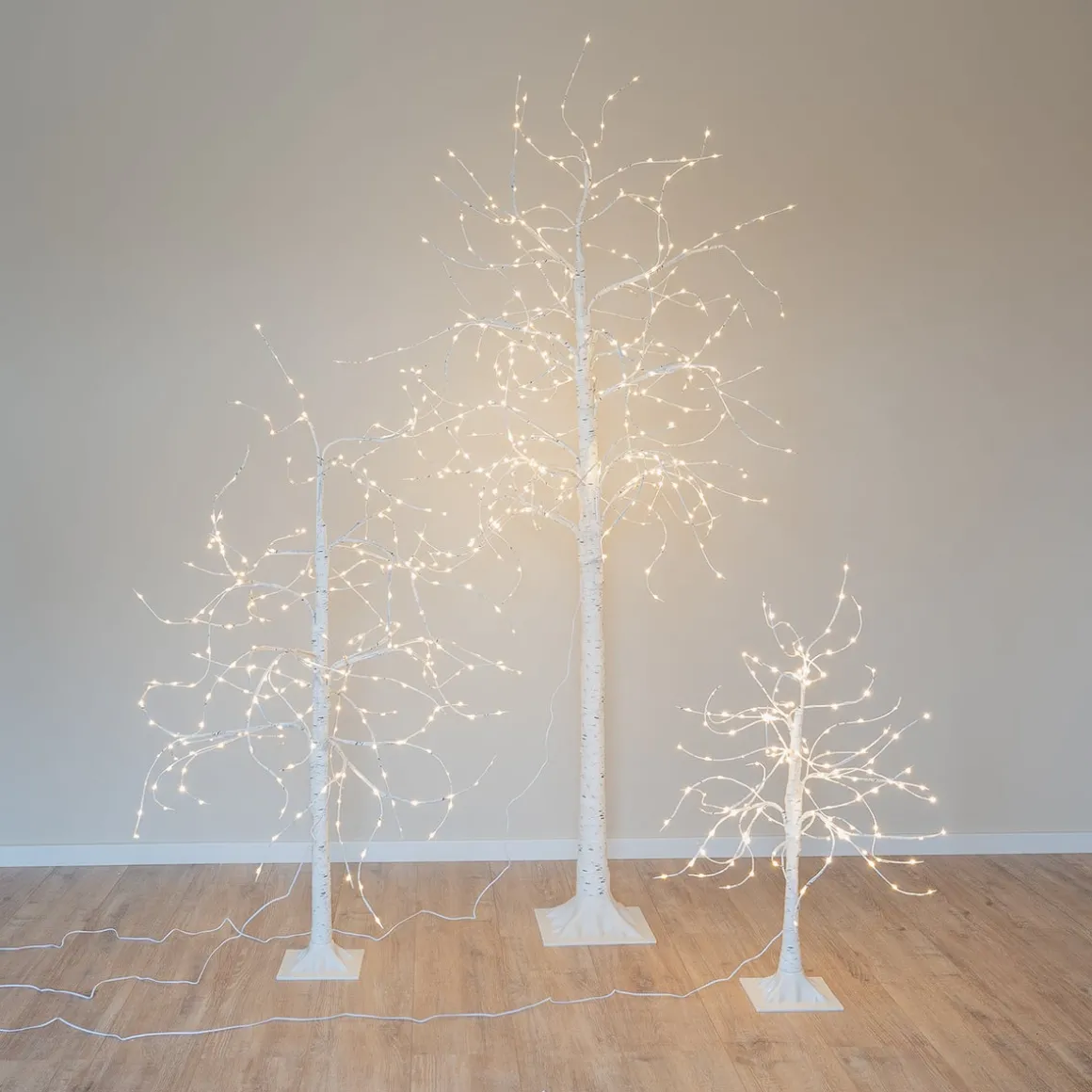 Large Birch Tree With LED Lights