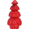 Large Voluminous Red LED Christmas Tree With Embossed Design