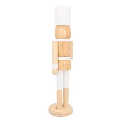 Large Wooden Nutcracker With Banner