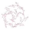 Leaf Garland With Glitter | Pink | 260 Cm