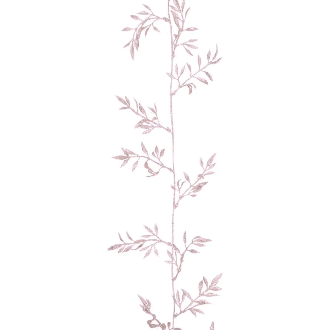Leaf Garland With Glitter | Pink | 260 Cm