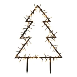 LED Christmas Tree | Warm White Light | Outdoor Use | Ground Spike | Timer | 75 Cm
