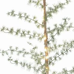 LED Christmas Tree In Jute Pot With Frost