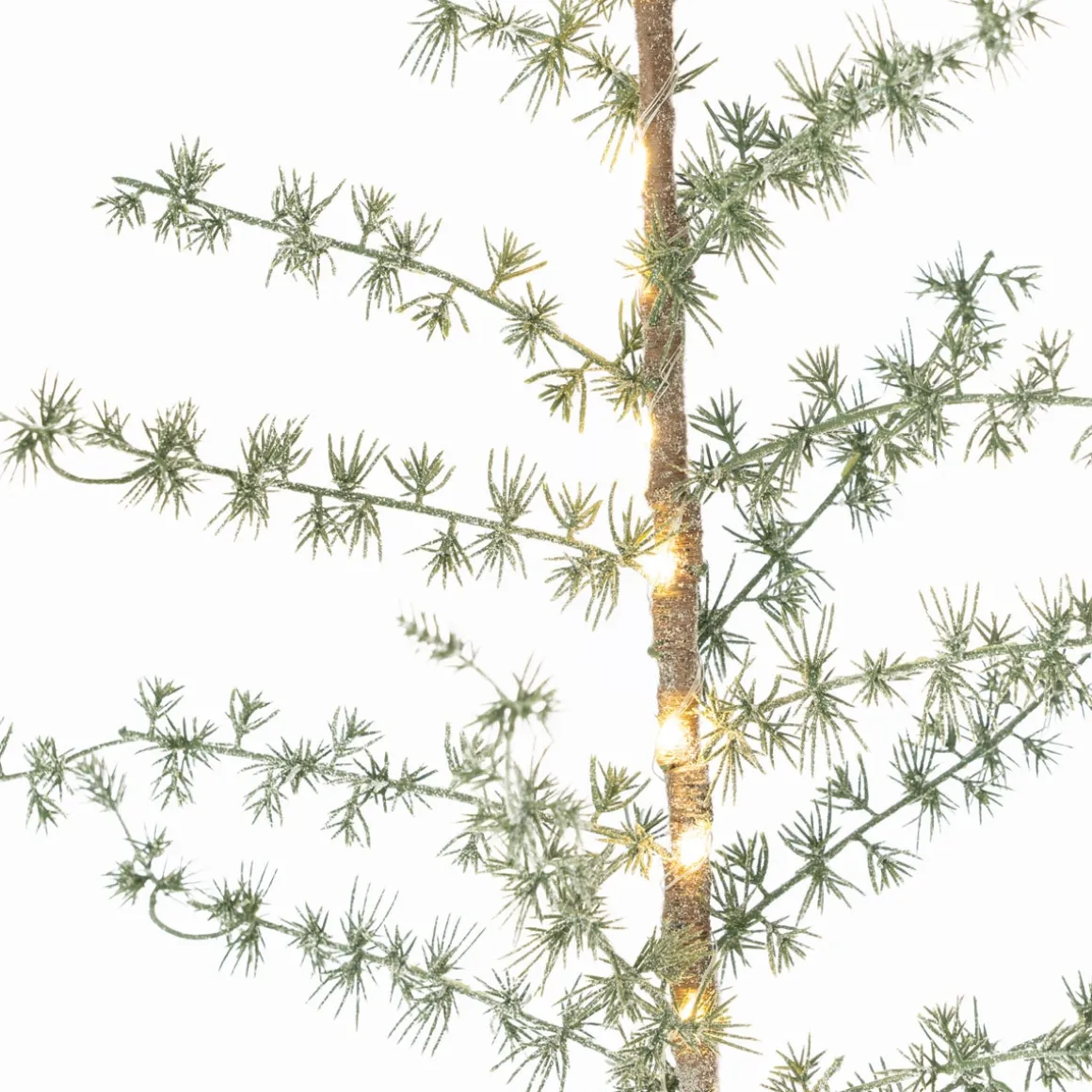 LED Christmas Tree In Jute Pot With Frost