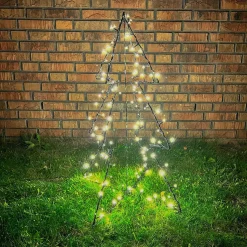LED 3D Christmas Tree | Warm White Light | Indoor & Outdoor Use | Timer | 75 Cm