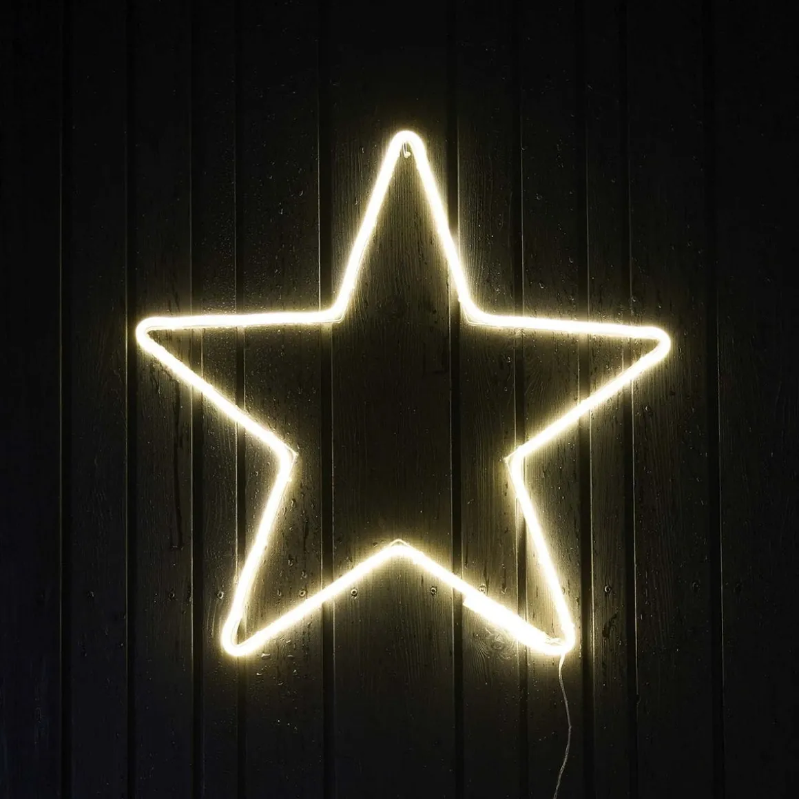 LED Neon Star | Warm White Light | Indoor & Outdoor Use | 50 Cm