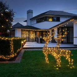 LED Reindeer | Warm White LED | Indoor & Outdoor Use | Timer | 100 Cm