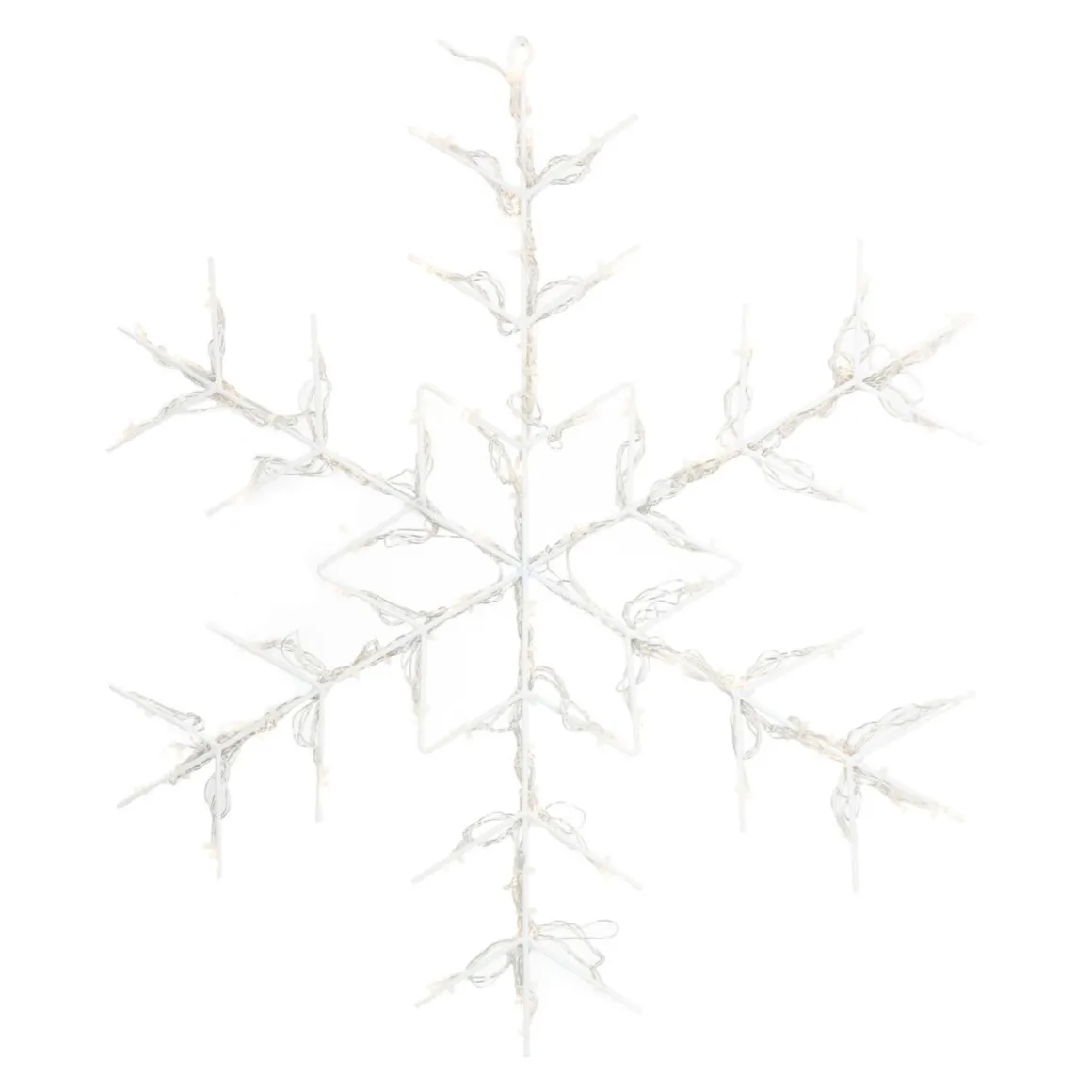 LED Snowflake | Warm White Light | Indoor & Outdoor Use | Timer | 60 Cm