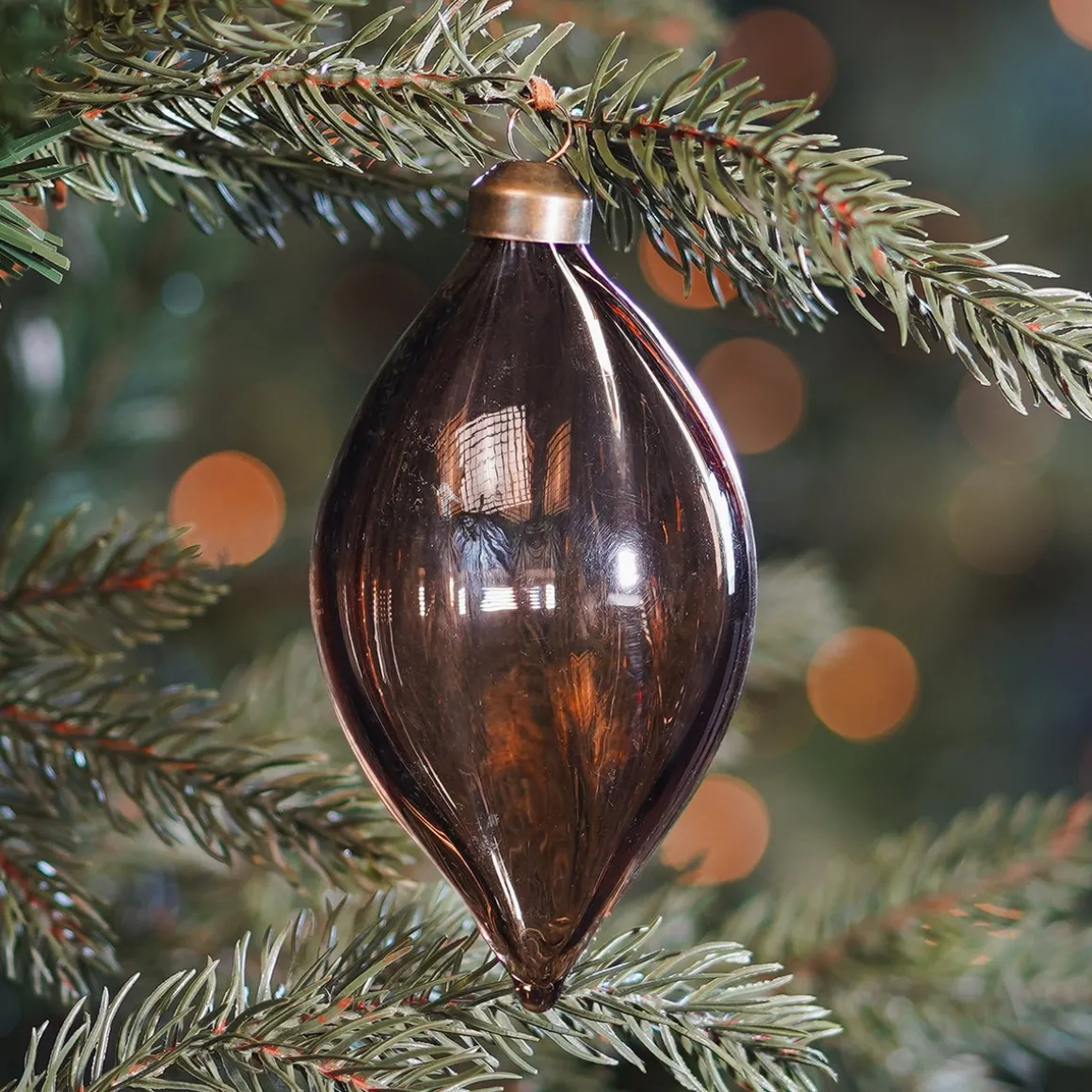 Light Brown Christmas Icicle With Natural Swirls