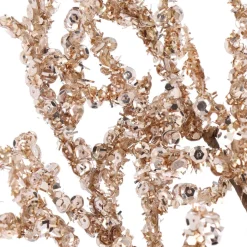 Light Gold Shimmery Sequin Branch | 43 Cm