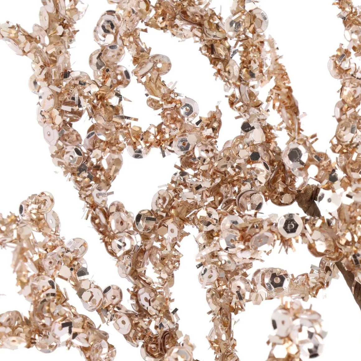 Light Gold Shimmery Sequin Branch | 43 Cm
