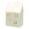 Light Green Porcelain Christmas House With LED Light