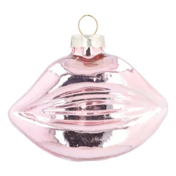 Light Pink Mouth Christmas Ornament