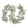 Long Green Winter Garland With Frost