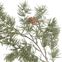 Long Green Winter Garland With Frost