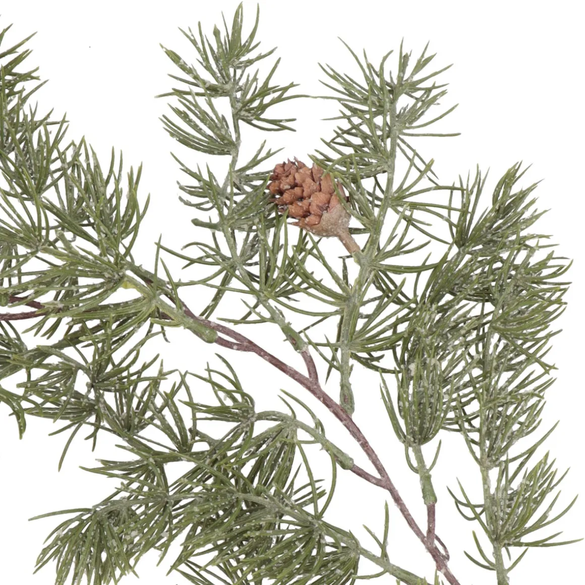 Long Green Winter Garland With Frost