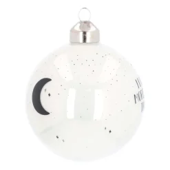 Luxury Glass Printed Christmas Babule 8 Cm ''I Love You More Than All The Stars''