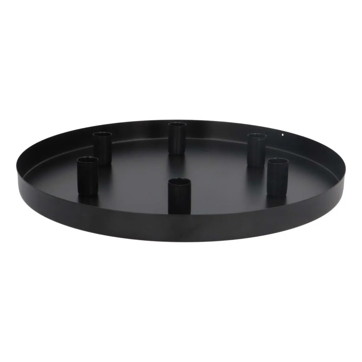 Magnetic Candle Tray | Ø 40 Cm | Matte Black | Includes Candle Holders