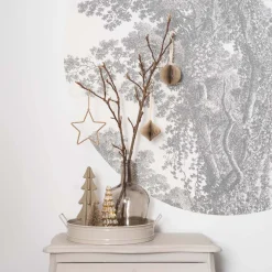 Mercury Glass Tree With LED Lights 21cm Silver