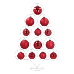 Metal Christmas Tree | White | Circles | 80cm