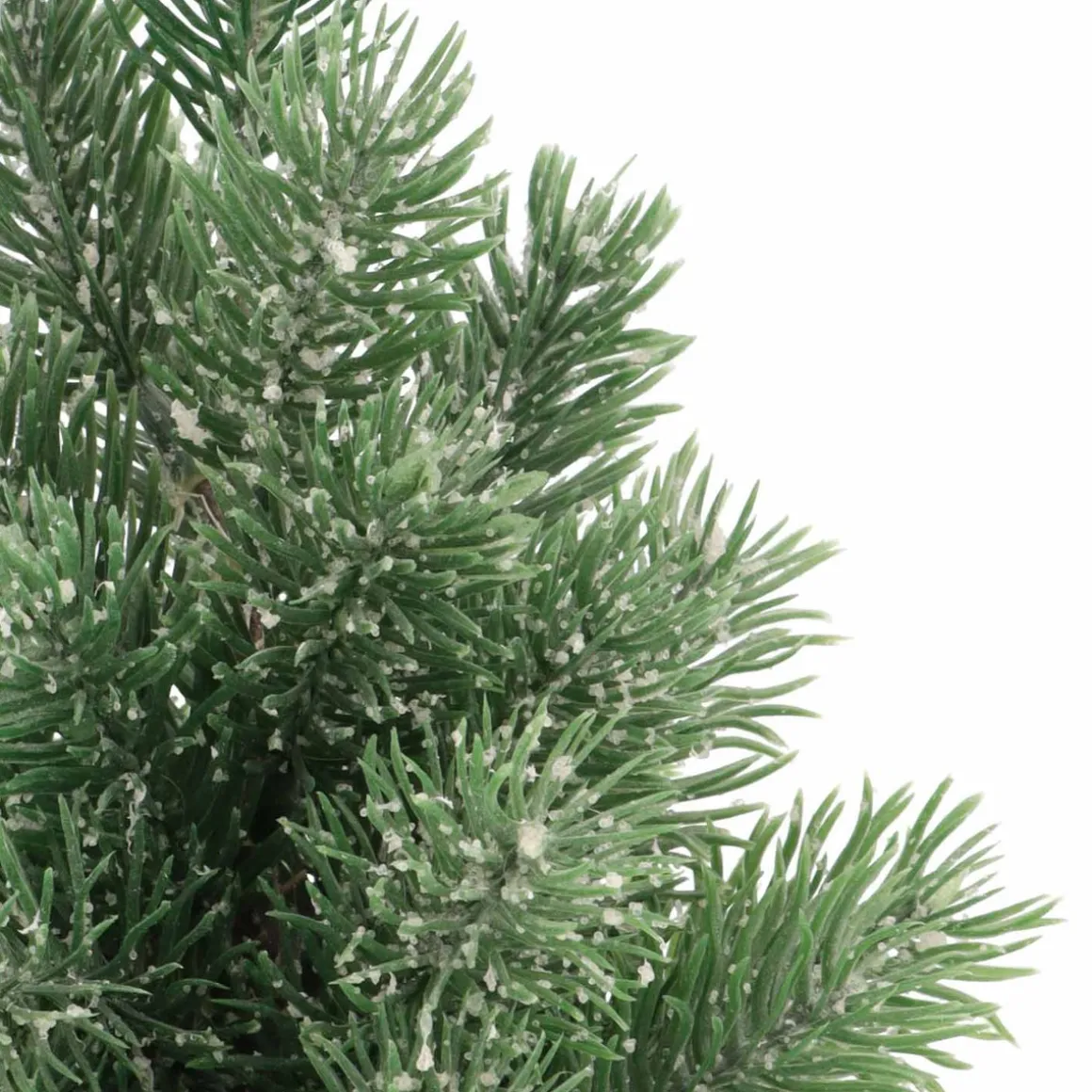 Mini Christmas Tree With Frost And Jute Base 24 Cm