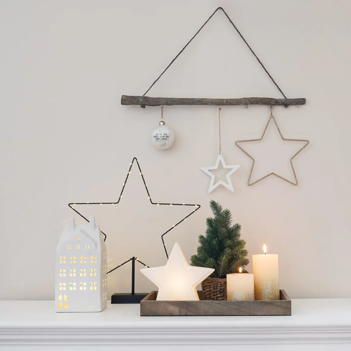Mini Christmas Tree With Frost 30cm