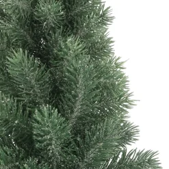 Mini Christmas Tree With Frost And Grey Willow Basket 56 Cm