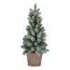 Mini Snow Christmas Tree With Willow Basket | 56 Cm