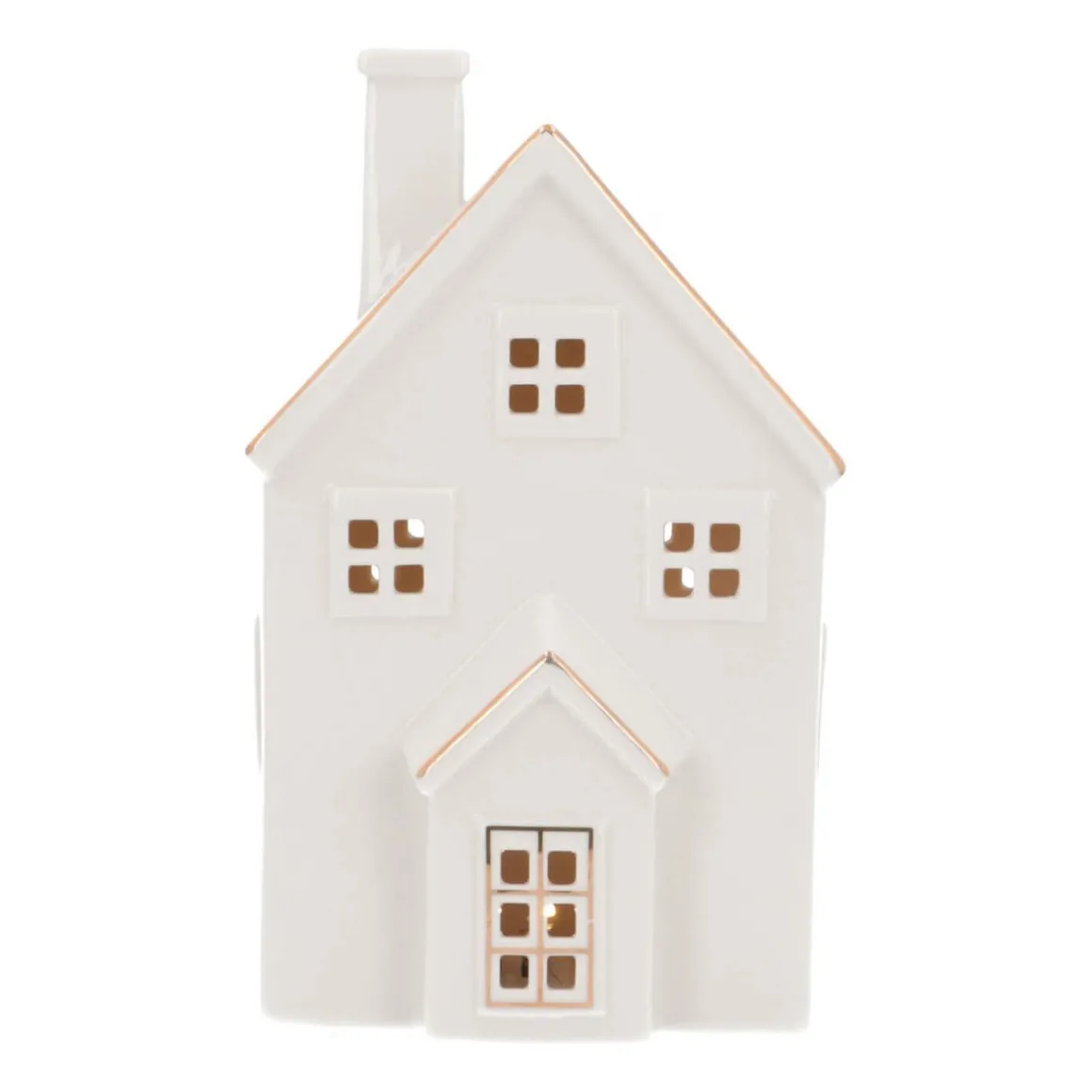 Miniature House | Porcelain | LED Lighting | 20cm
