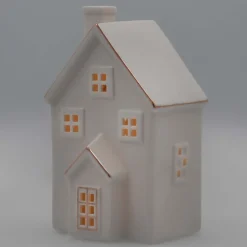 Miniature House | Porcelain | LED Lighting | 20cm