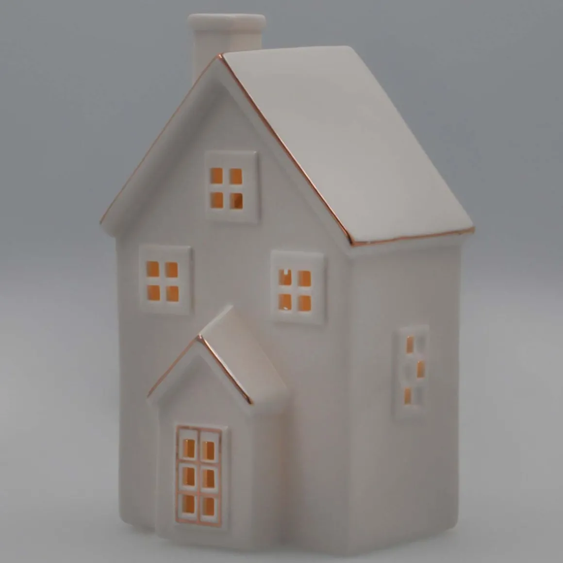 Miniature House | Porcelain | LED Lighting | 20cm