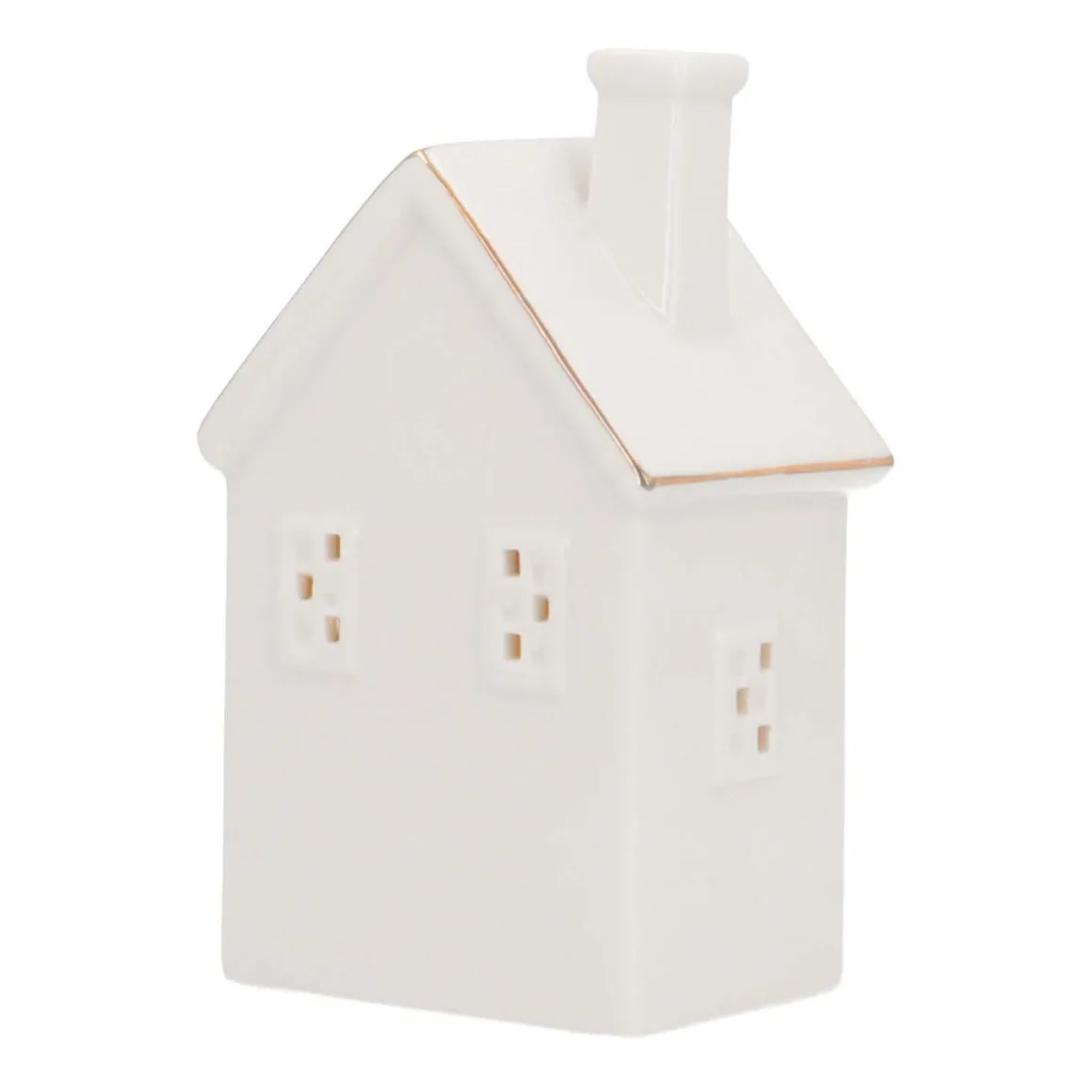 Miniature House | Porcelain | LED Lighting | 16cm