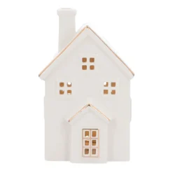 Miniature House | Porcelain | LED Lighting | 16cm
