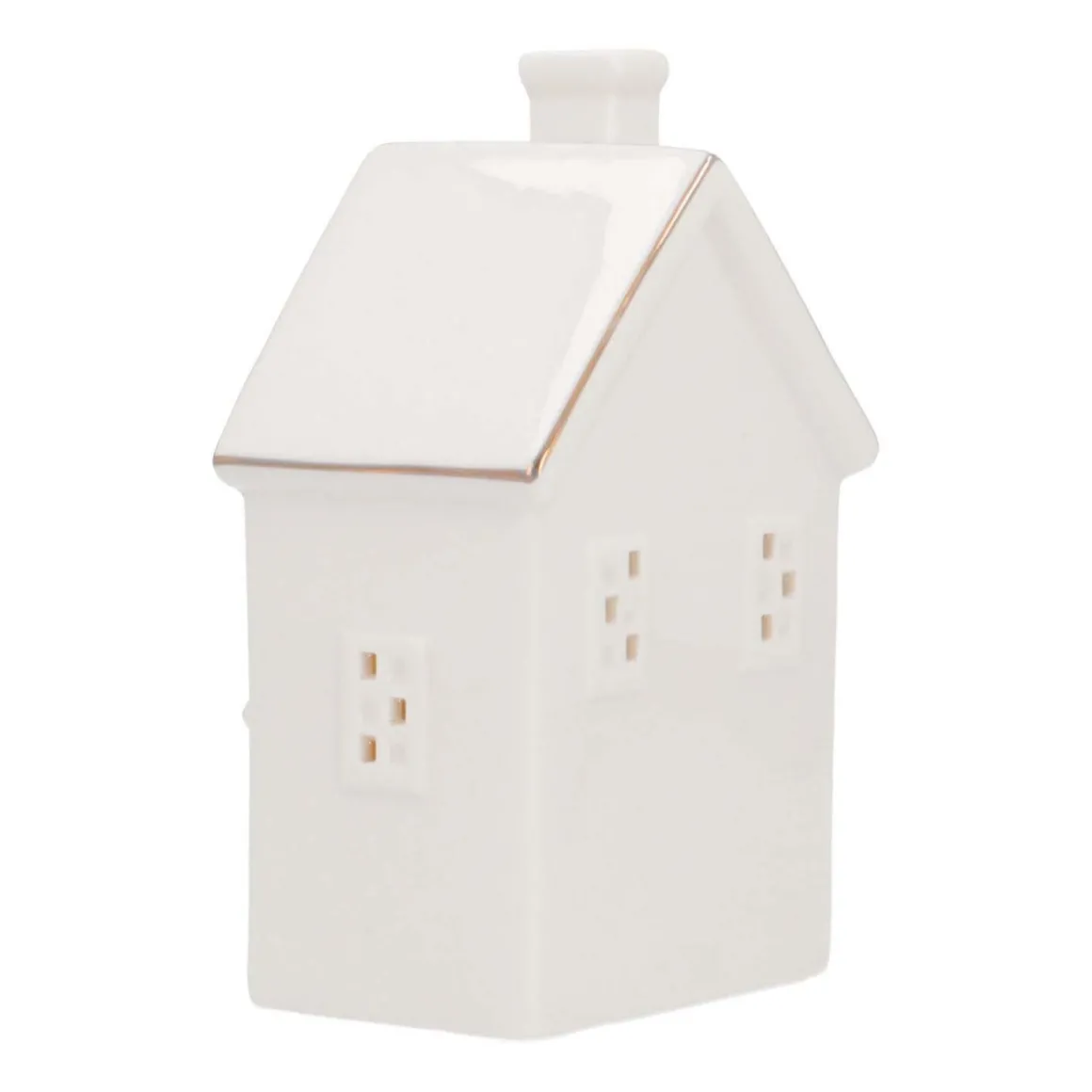 Miniature House | Porcelain | LED Lighting | 16cm