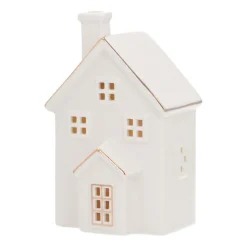 Miniature House | Porcelain | LED Lighting | 16cm