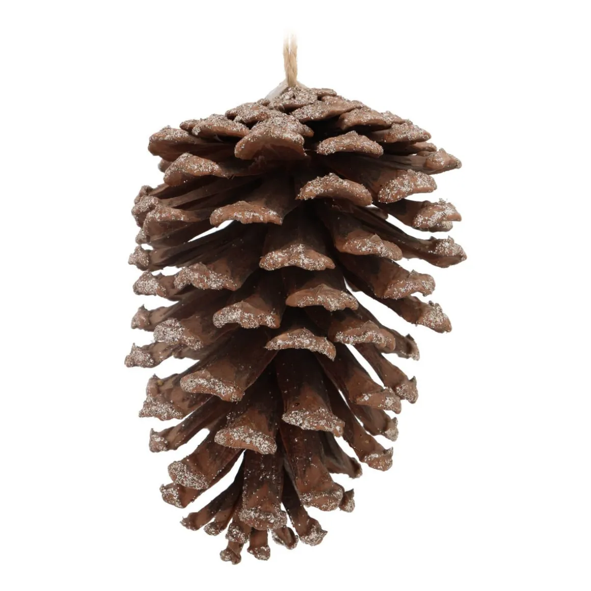 Natural Pinecone With Glitter 12 Cm
