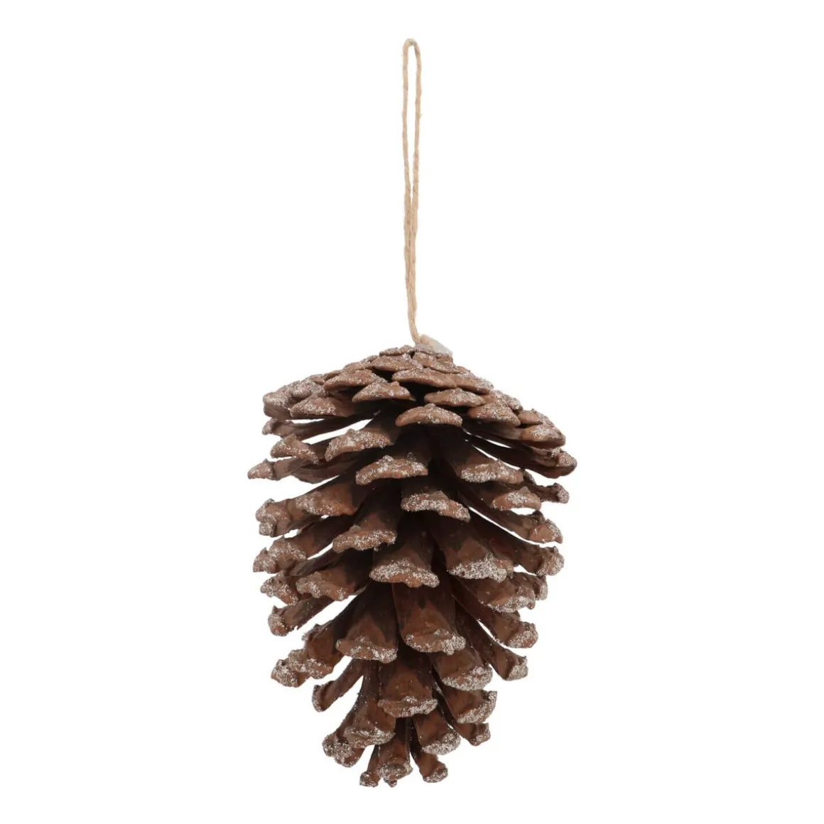 Natural Pinecone With Glitter 12 Cm